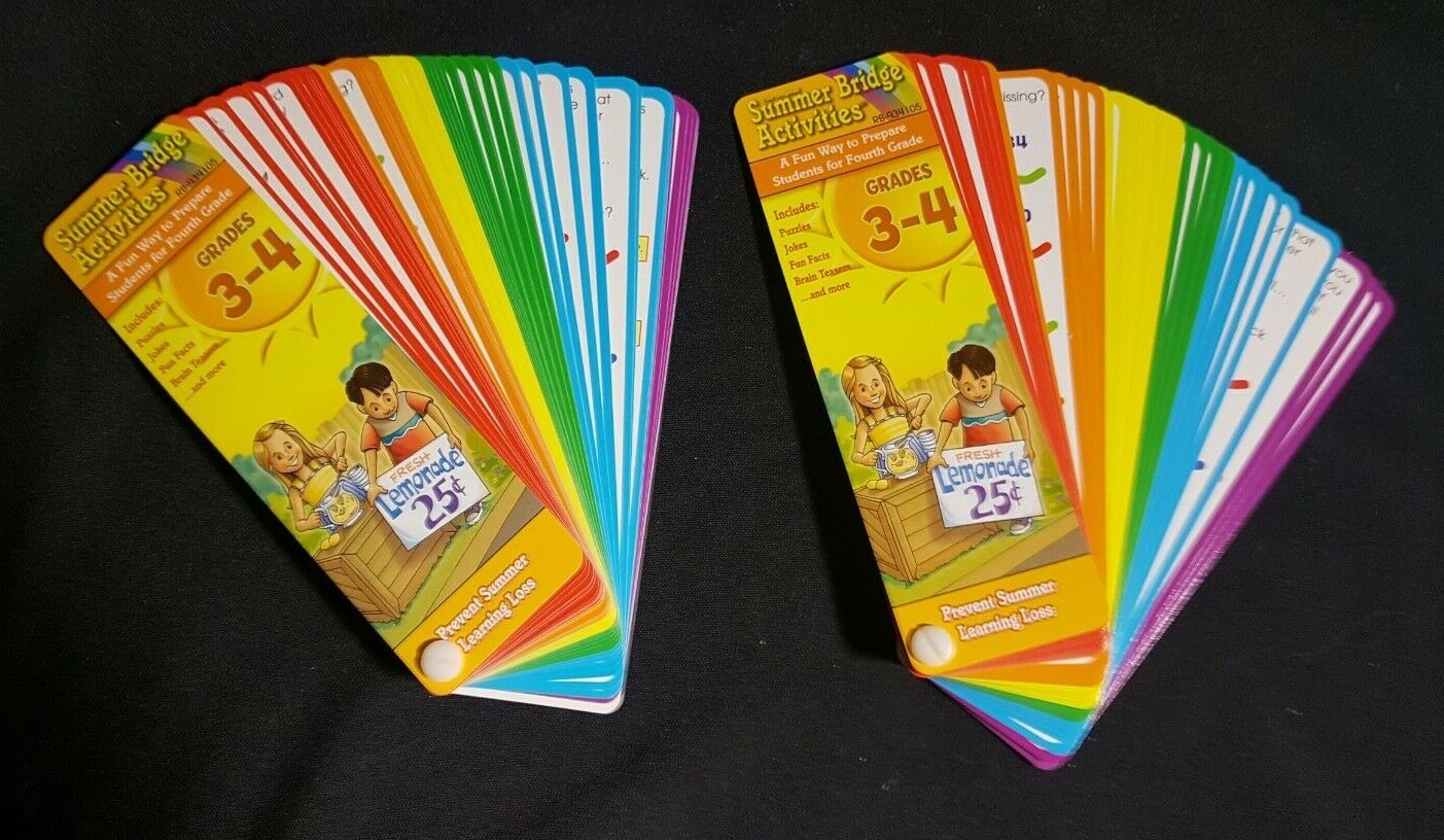 Summer Bridge Activities Grades 2-3 3-4 Educational Puzzles Jokes Brain Teasers