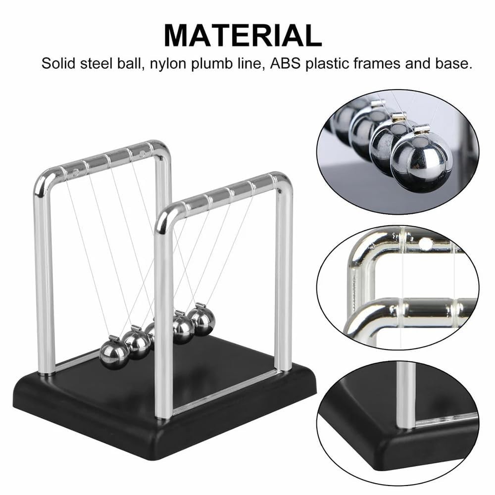 Newton Cradle Pendulum-Metal Perpetual Motion Toy & Swing Balance Collision Ball