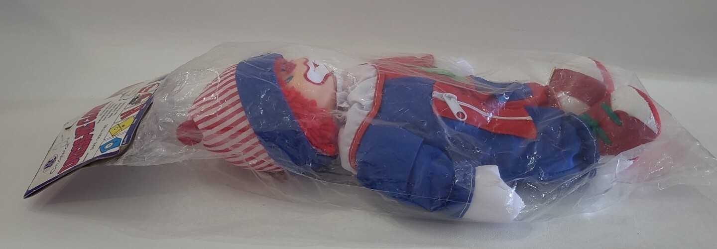 Chadwick Dress- Me Clown Doll Plush 14″ Educational Toy New Vintage 1992 Read ⬇️