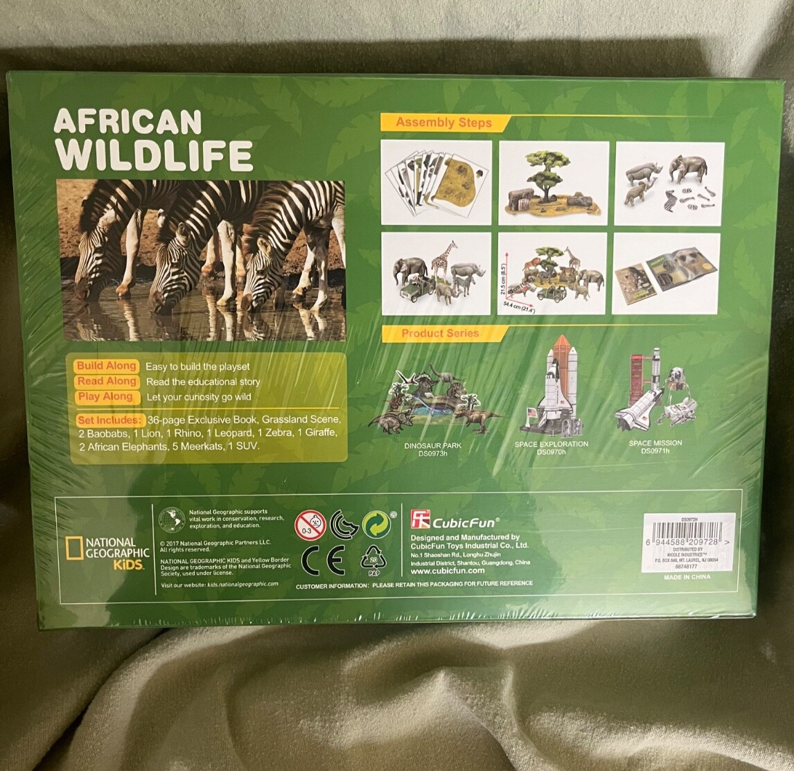 national geographic kids african wildlife 3D puzzel