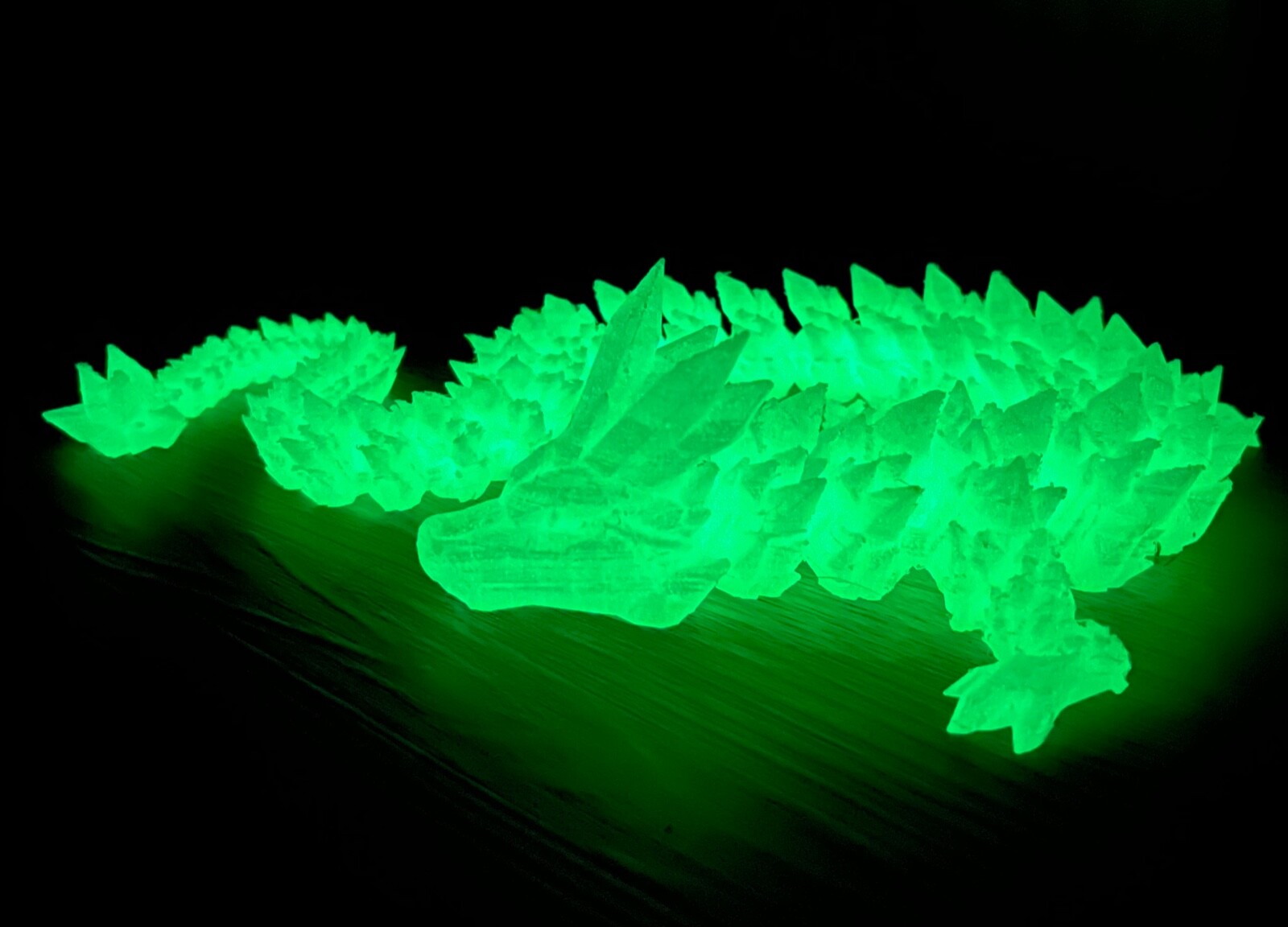 Crystal Dragon 3D Printed 24” Flexi Articulated Fidget Toy