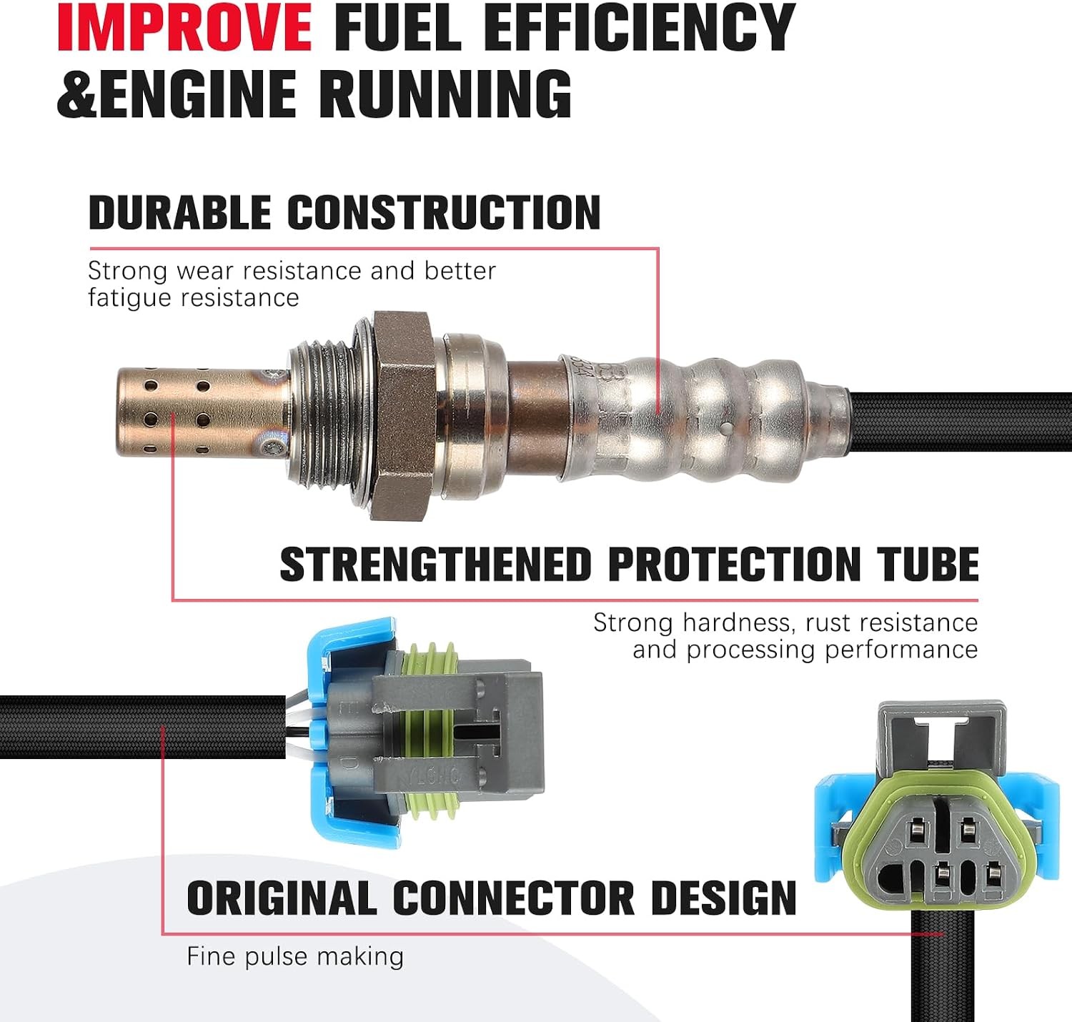 Oxygen Sensor Downstream Fit for Multiple Models Replacement