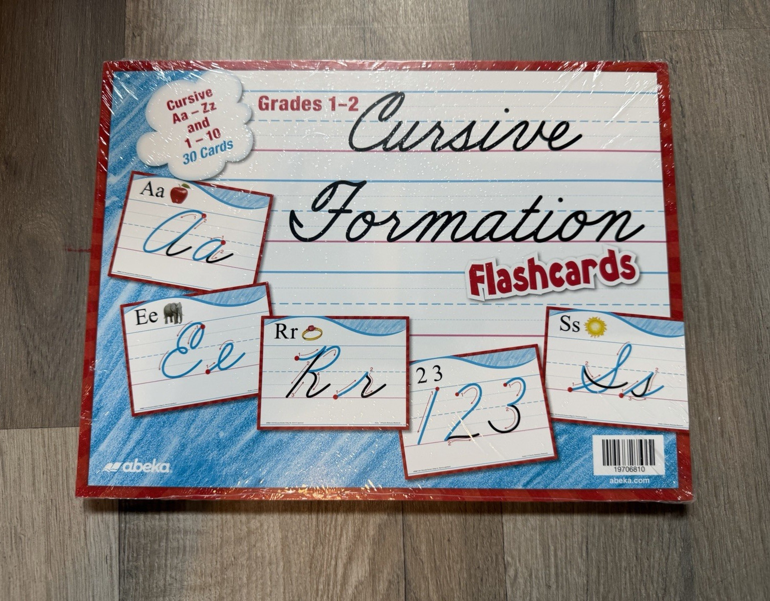 Abeka Cursive Formation Flashcards Grades 1-2