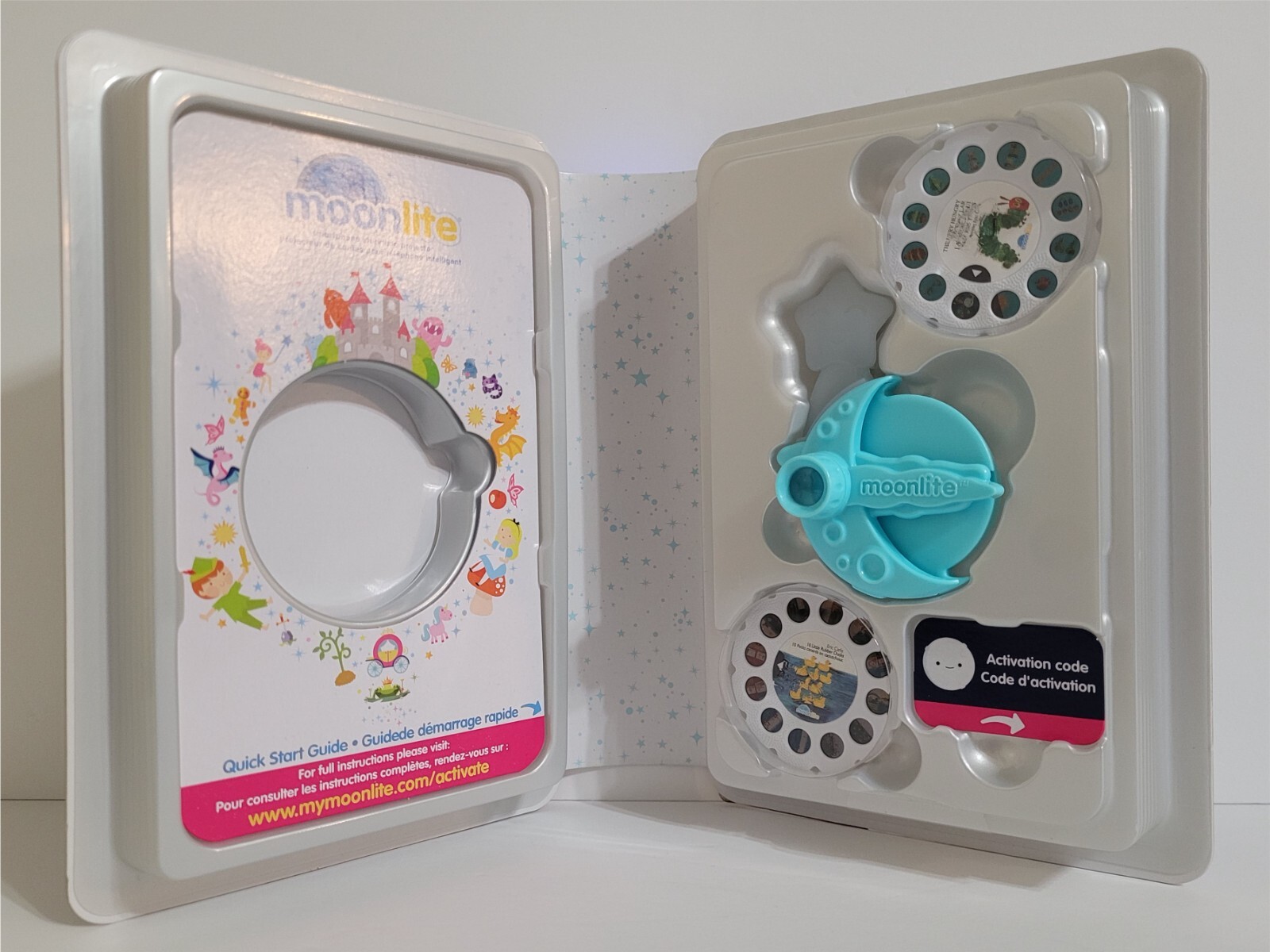 OPEN BOX MOONLITE Projector Story Reel The Very Hungry Caterpillar Goldilocks +