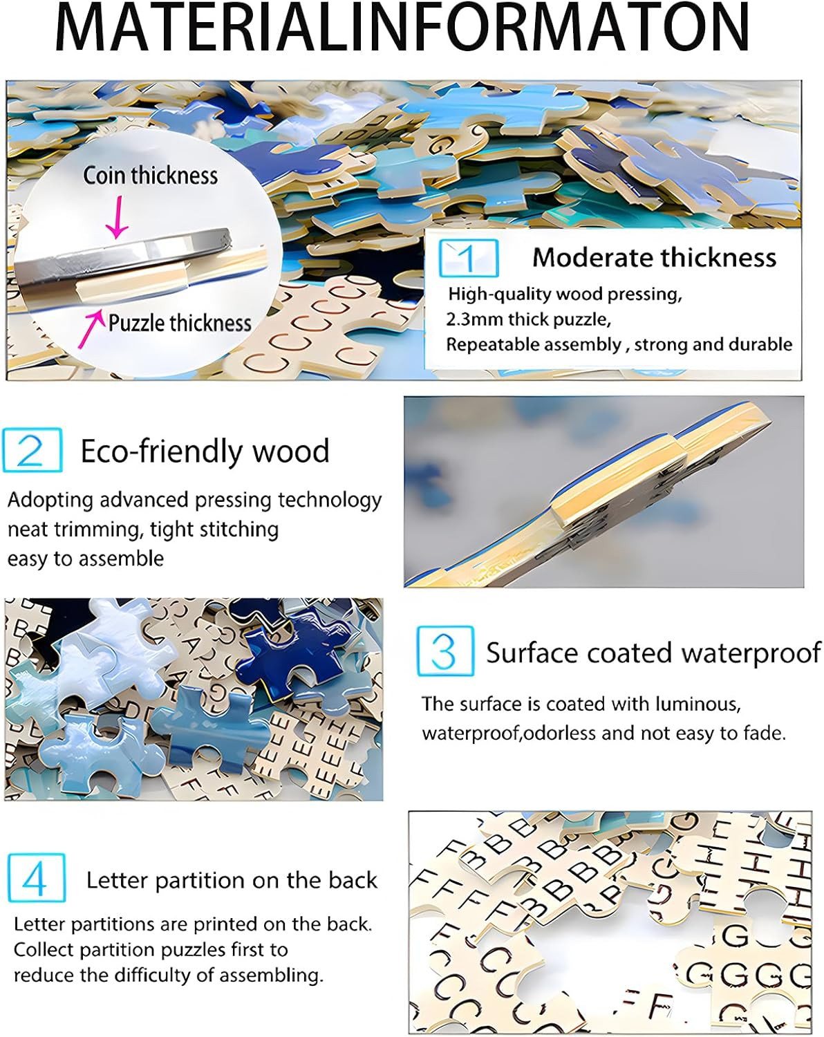 Beetle Invasion，300 Pieces Wooden Puzzle, Educational Toys for Adults and Childr