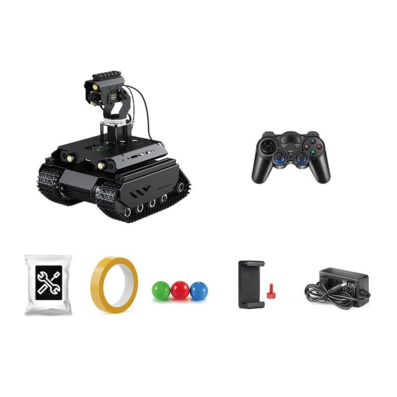 UGV Beast PI5/PI4B AI Kit Off-Road Tracked AI Robot Computer Vision os67