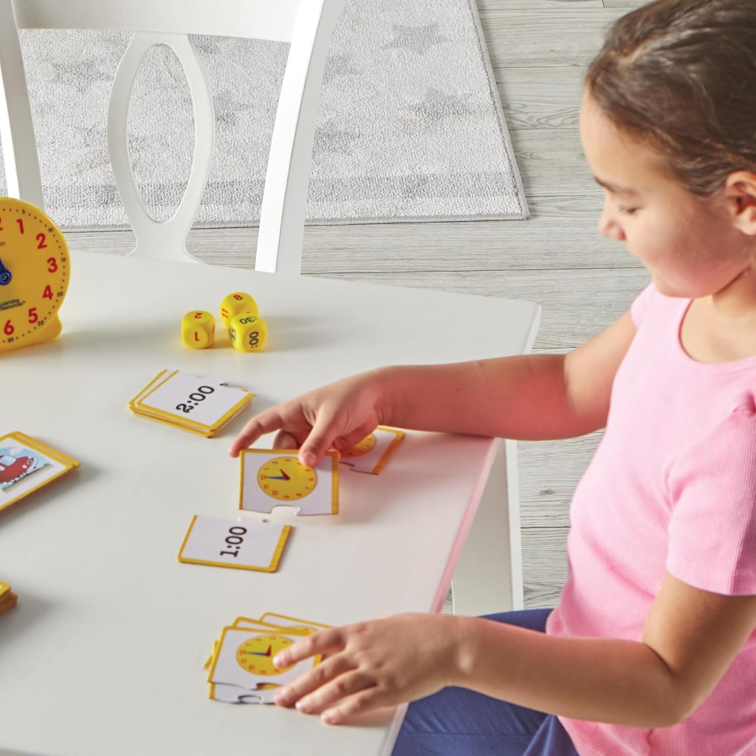 Learning Resources Time Activity Set – 41 Pieces, Ages 5+,Clock for Teaching…