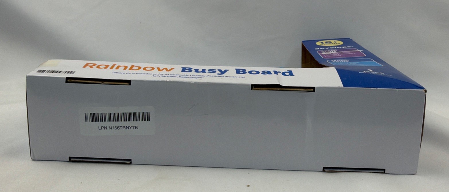 Learning Resources Rainbow Busy Board, Fine Motor Skills, Toddler Sensory Table.