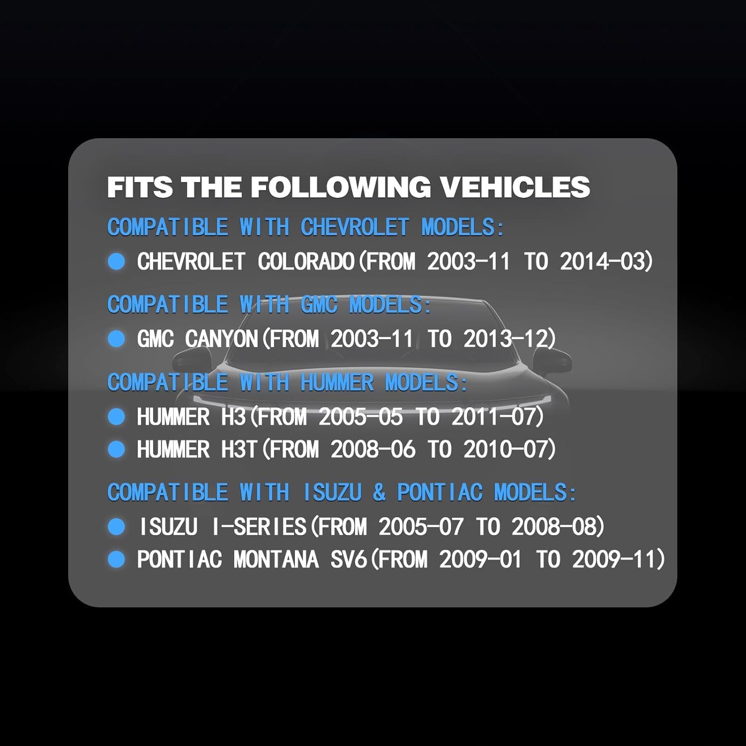 Tire Pressure Monitoring System Sensor (TPMS) 315MHz Compatible for Chevrolet