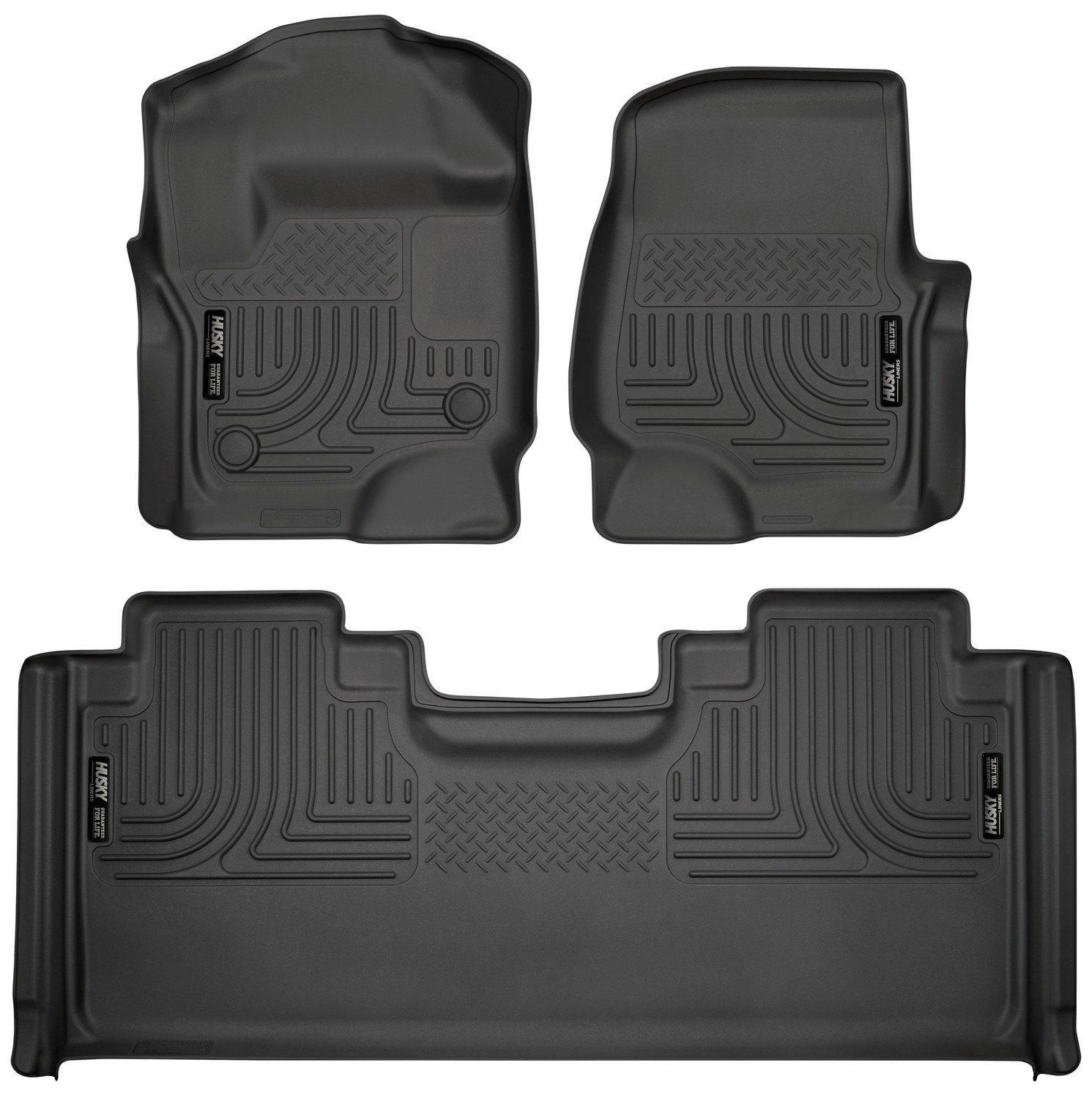 1723 F250/F350/F450 Super Duty Supercab Front & 2 Nd Seat Floor Liners Weatherbe