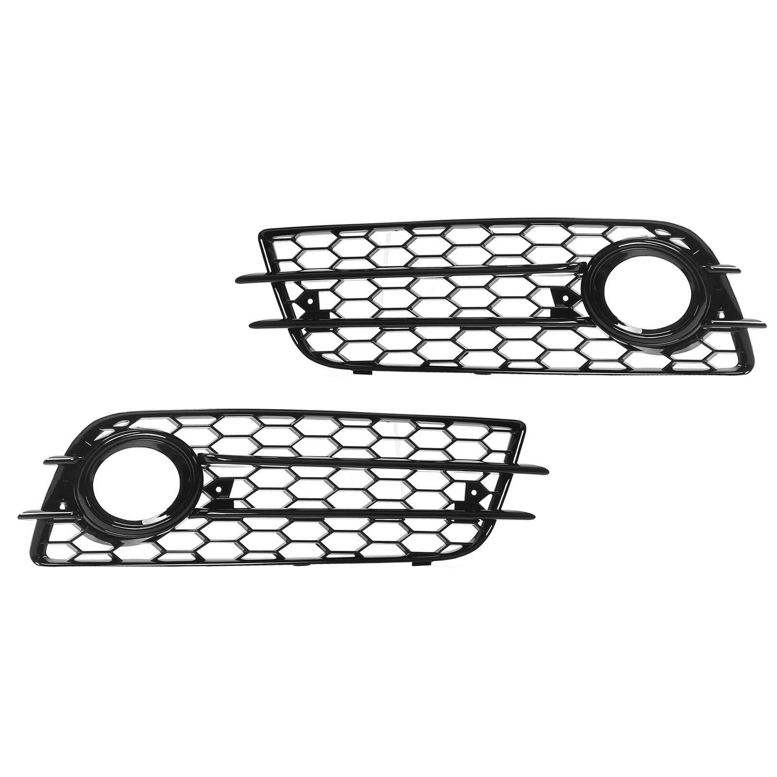 2 Pcs Bumper Fog Light Grille For B8 S4 Models 2008‑2012 OXQC