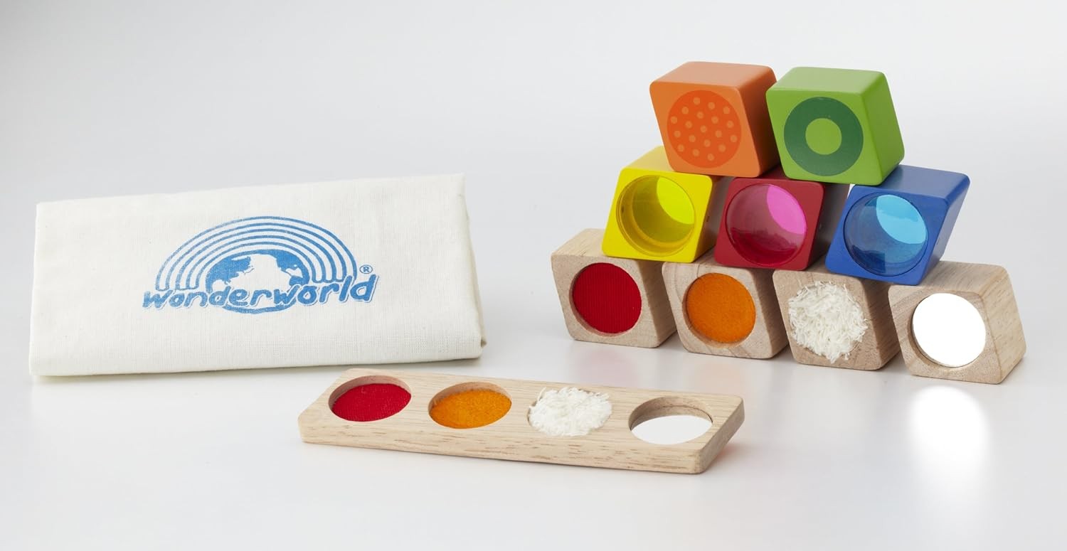 Andreu Toys WW-2511 Wonder Sensory Blocks, Multi-Colour, 8 x 17 x 20 cm