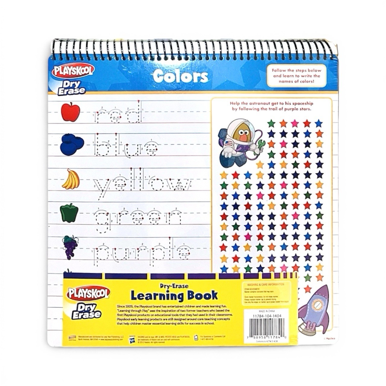 Playskool Mr Potato Head Early Learning Fun Case & Dry Erase Learn to Letter Pad