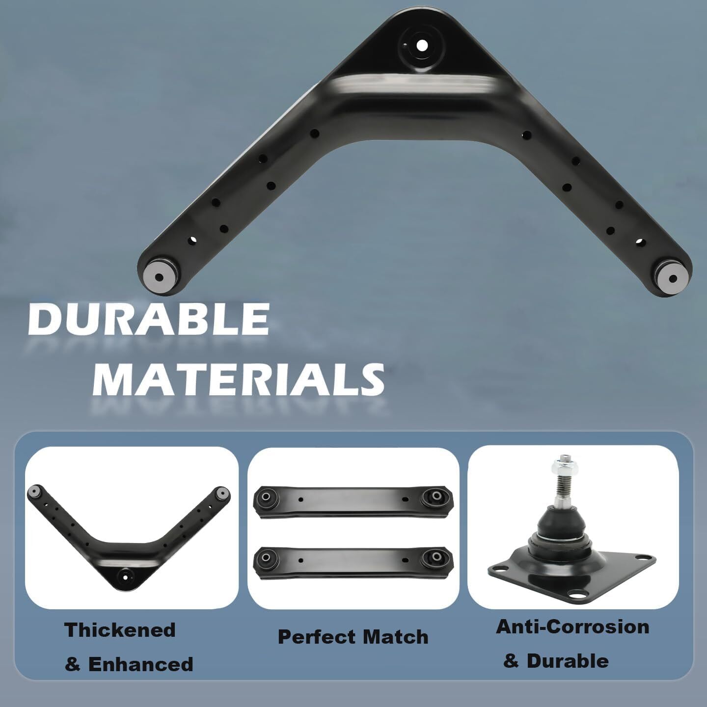 Rear Upper Lower Control Arm w/Rear Upper Ball Joints Compatible With 1999 2000