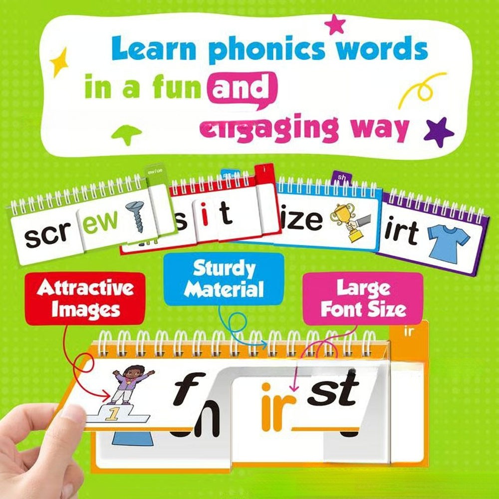 40 Read and Rhyme Flip Books,Phonics Word Family ET