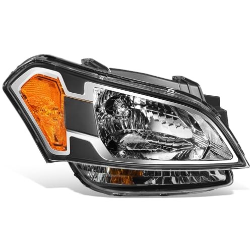 Right Passenger Headlight Assembly Halogen Black Housing for Kia Soul 2010-2011