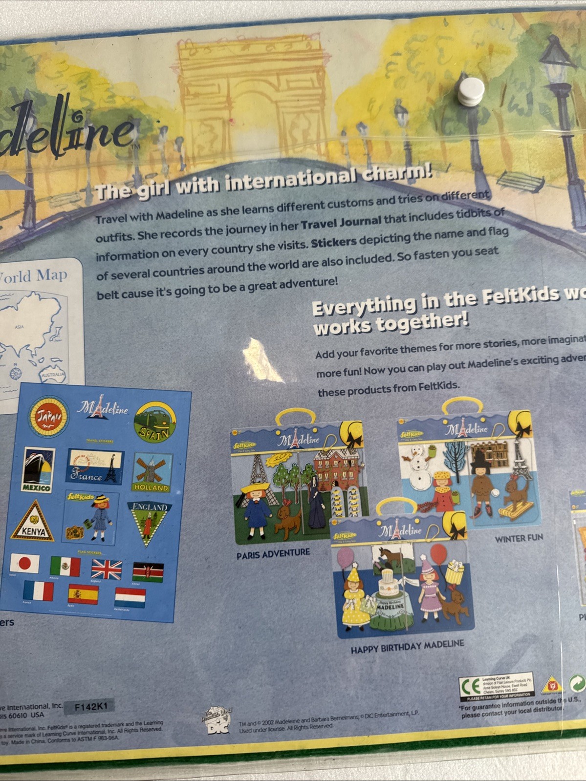 RARE & COLLECTIBLE Madeline Felt Set And Story Pieces: Passport Travel Playset