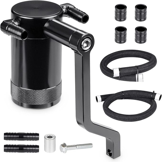 JDMON Oil Catch Can Oil Separator Reservoir Tank Compatible with 2011-2021 Dodge