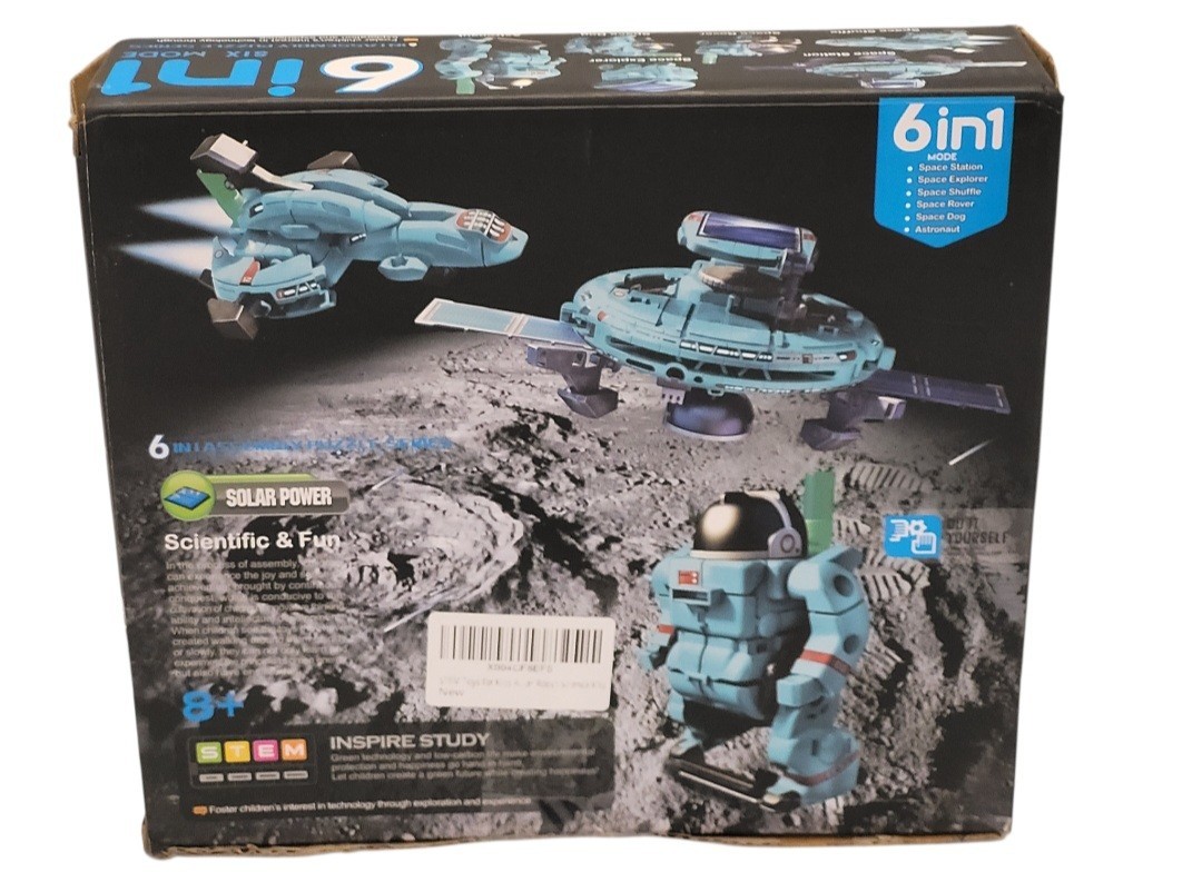 6-in-1 STEM Solar Robot Kit for Kids Educational Science New Sealed- Box Damage