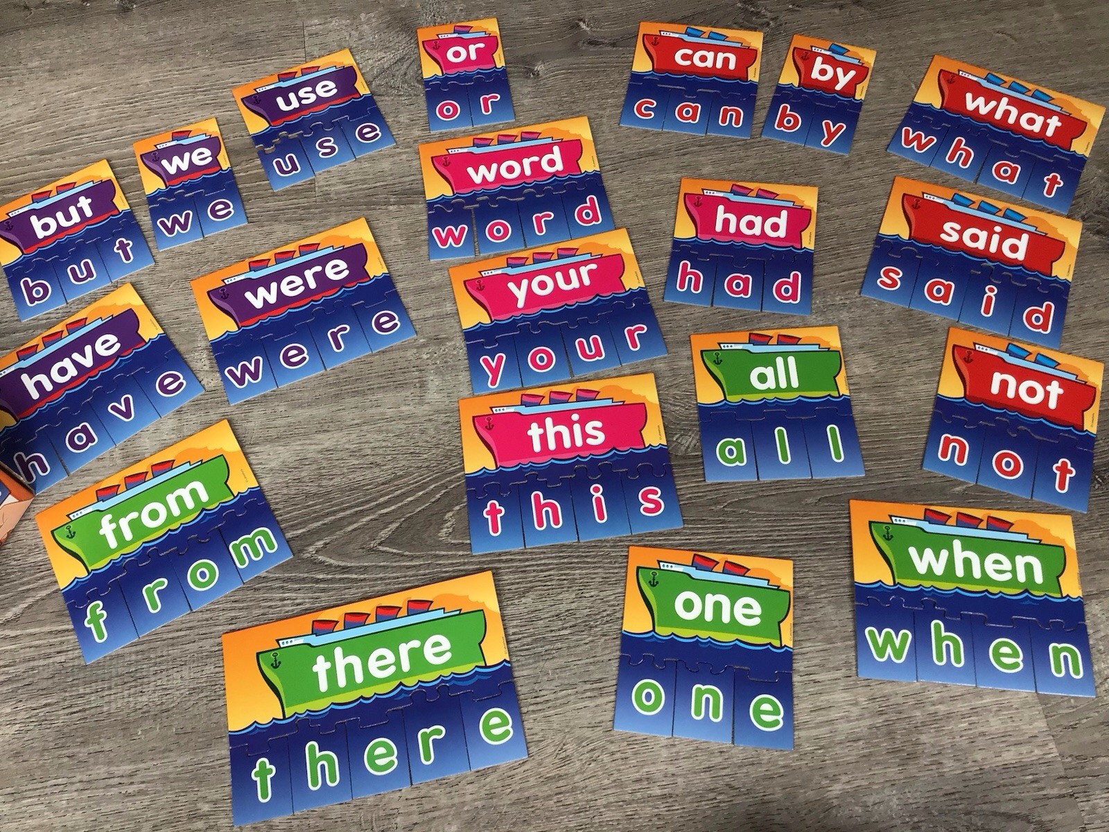 LAKESHORE Learning JJ133 Sight WORD BUILDING PUZZLES LETTER 20
