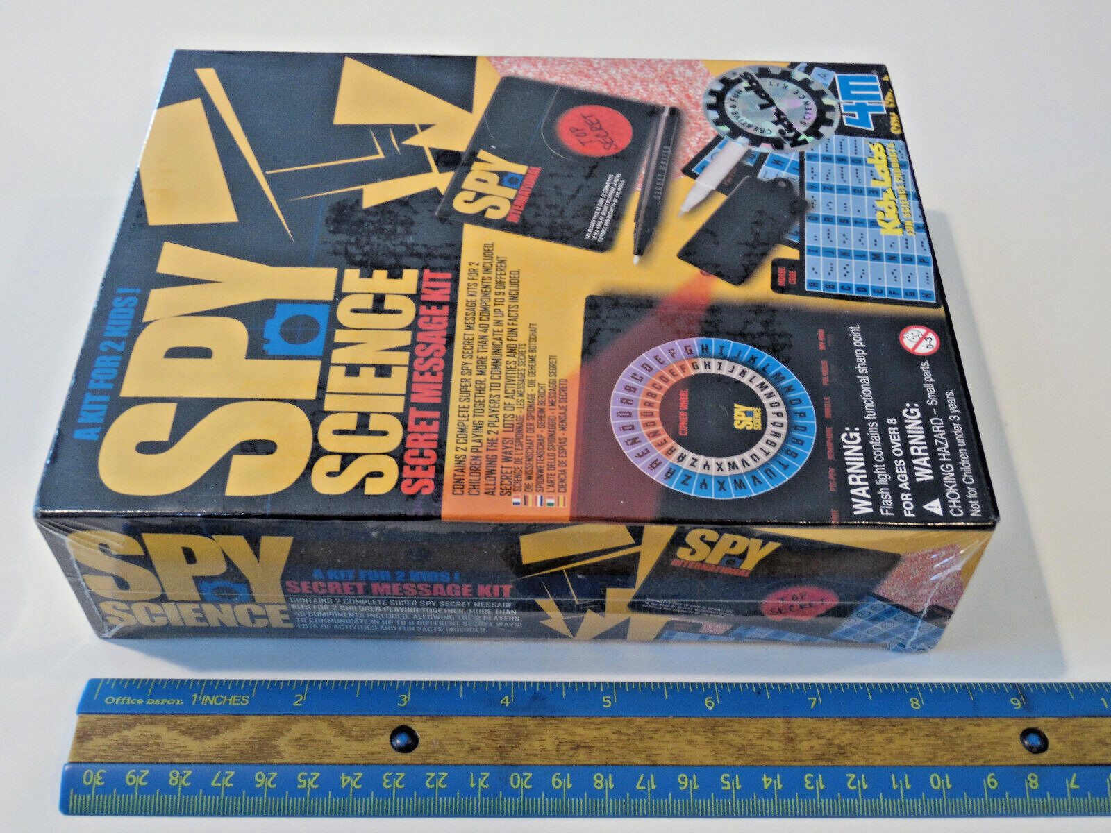 Spy Science Secret Spy Message Kit for 2 children playing together Code Decode