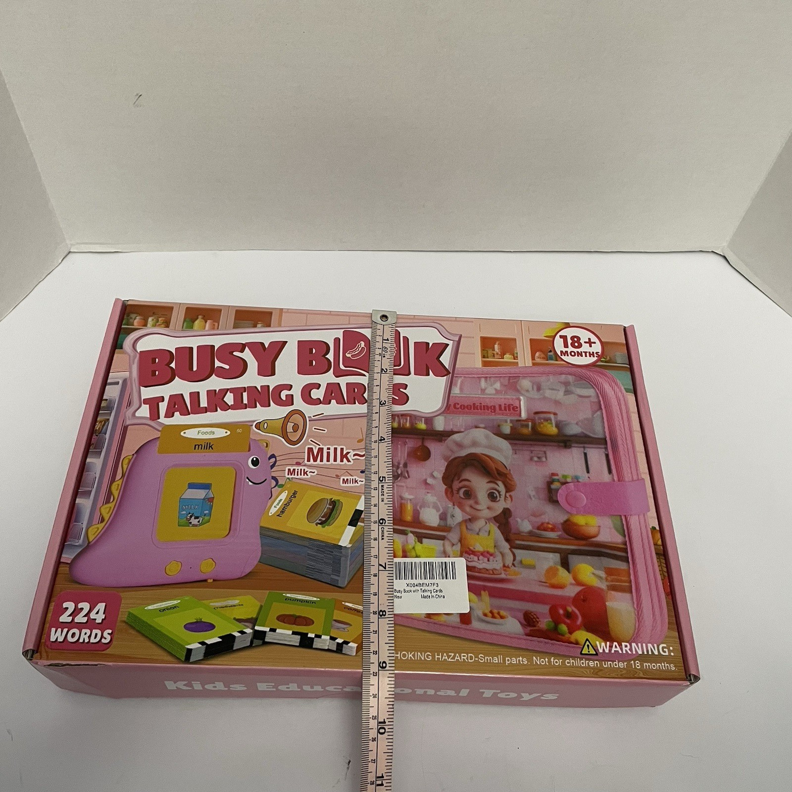 Cook Book with Talking Flash Cards 224 Sight Words Toddler Learning Toy A-13