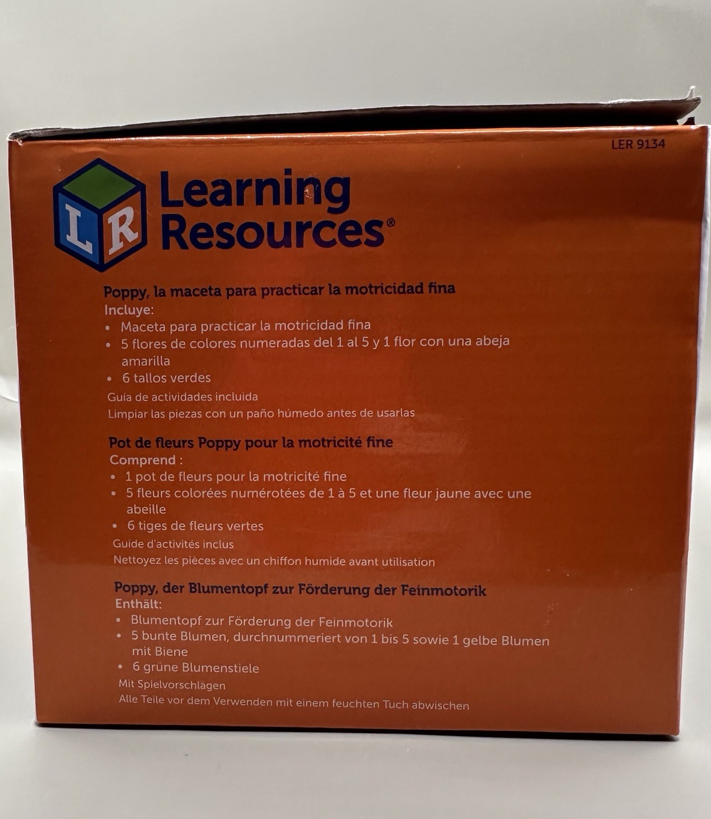 Learning Resources Poppy Count & Stack Flower Pot Toy 18m+ New Open Box Unused