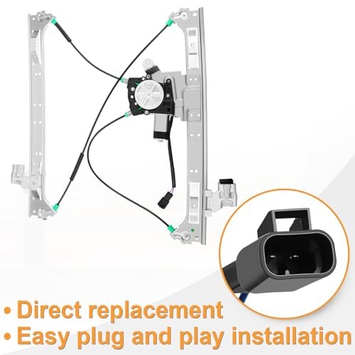 Front Driver Side Power Window Regulator with Motor fit for 2002-2009 Chevy