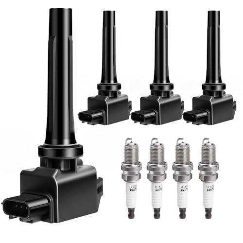 Ignition Coil Pack Spark Plugs Kit fit for Mazda CX-5 CX5 CX-3, Mazda 3, 6, MX-5