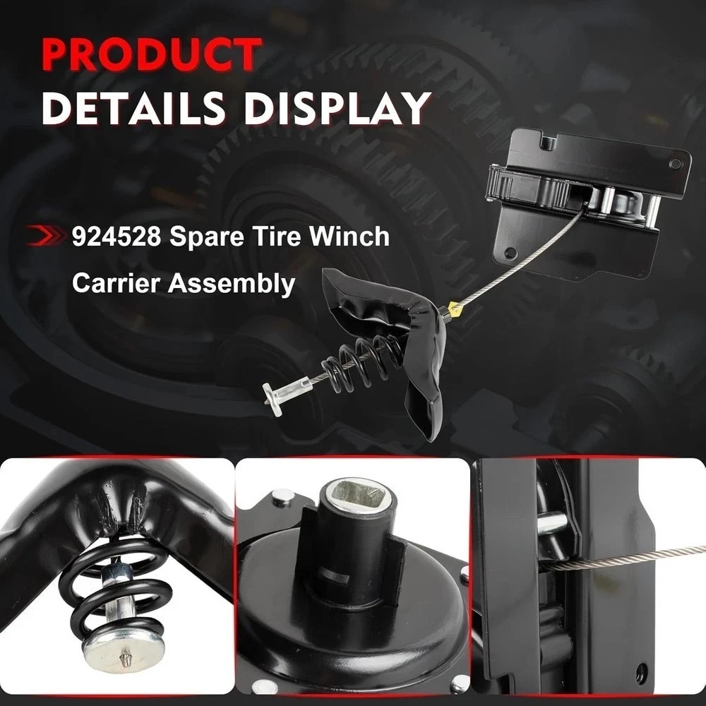 Spare Tire Hoist Spare Tire Winch Carrier Assembly for Ford F250 F350 F450 F550