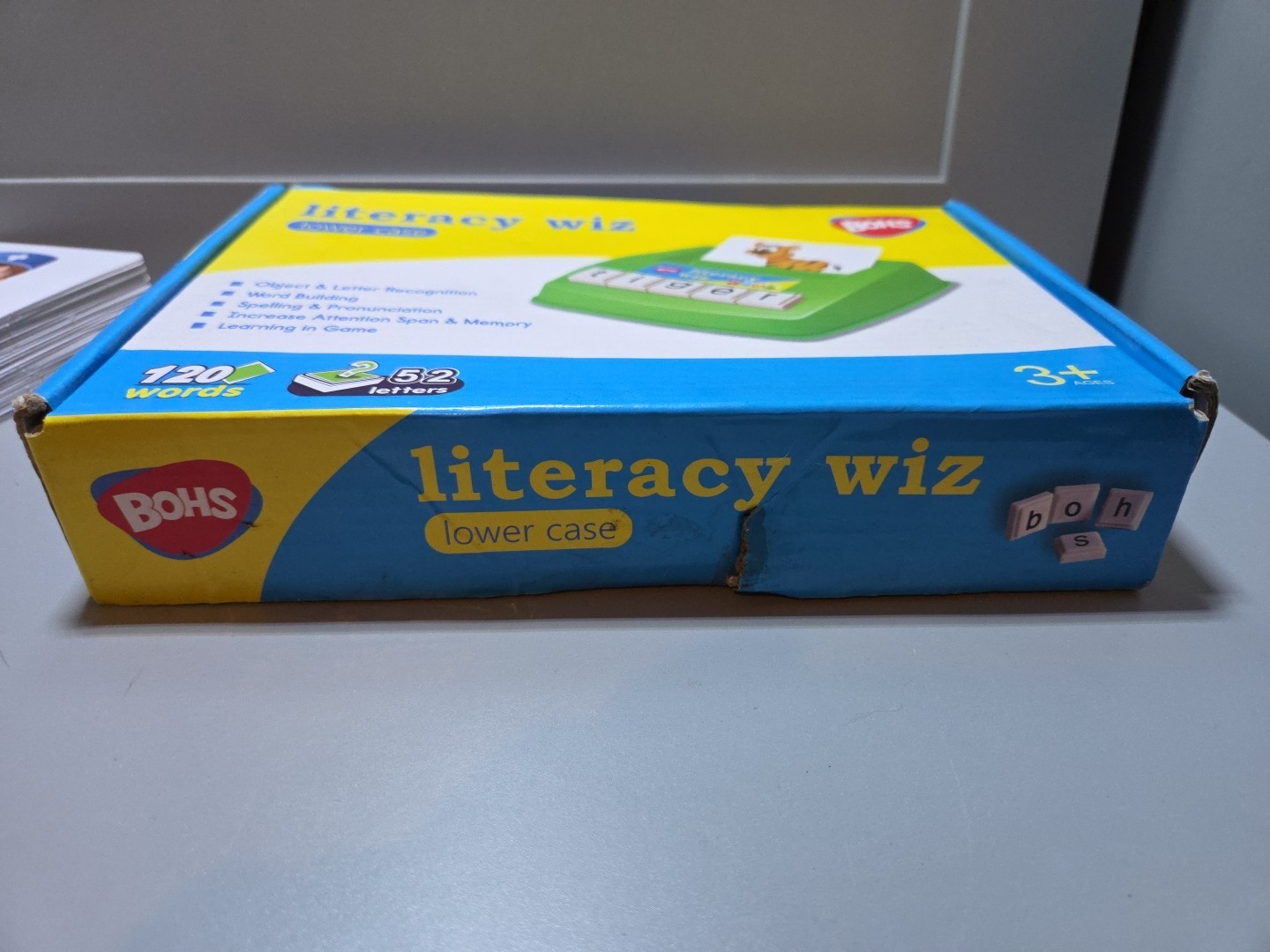 BOHS Literacy Wiz Game – See/Hide/Spell – Lower Case Flash Cards – Description