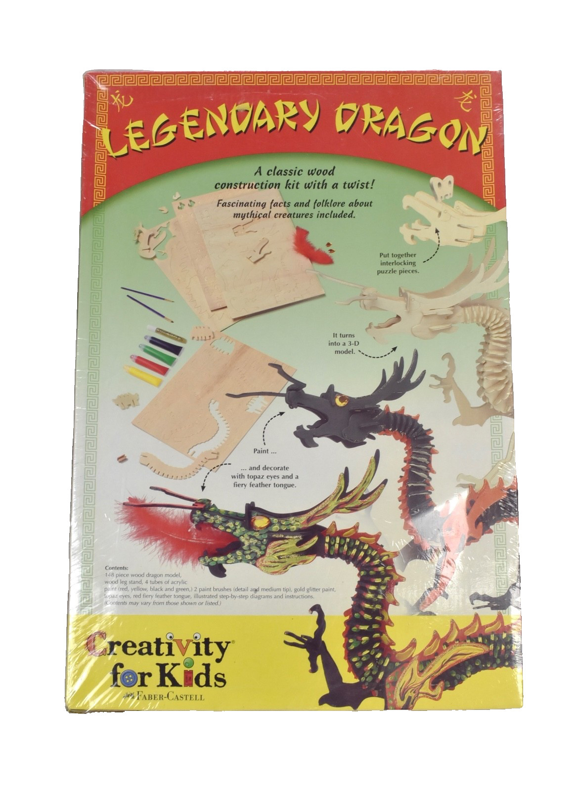 Faber Castell Toys Building & Educational Legendary Dragon Vintage Puzzle Model