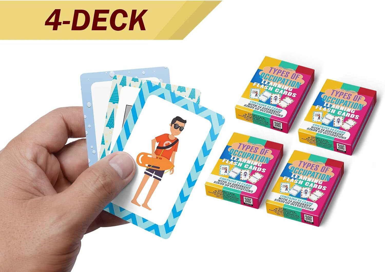 Types of Occupations Learning Cards (4-Deck)