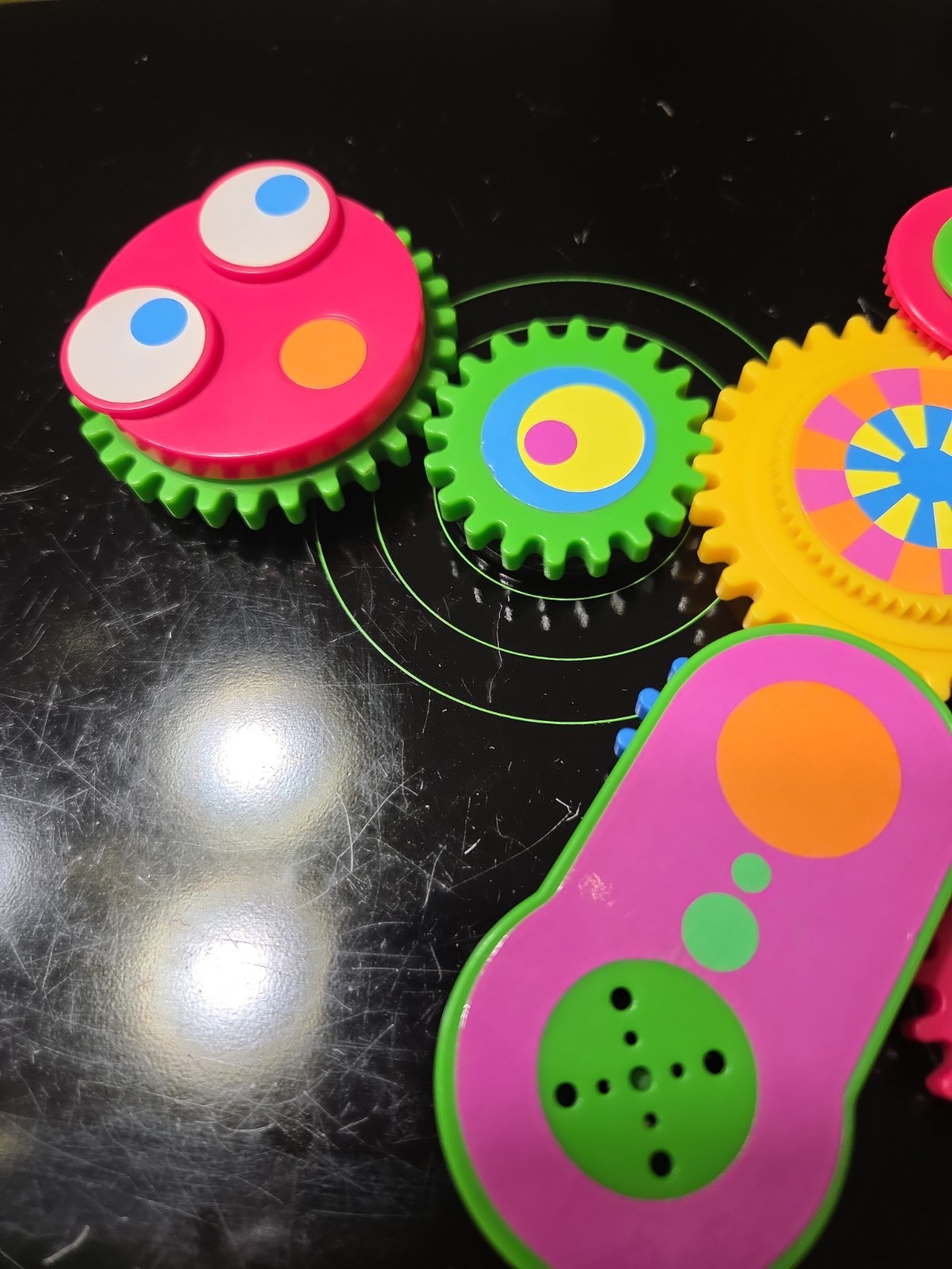 Rare WORKS 1997 TOMY Gearation Magnetic Gears Set Seen On Baby Einstein Neat!!