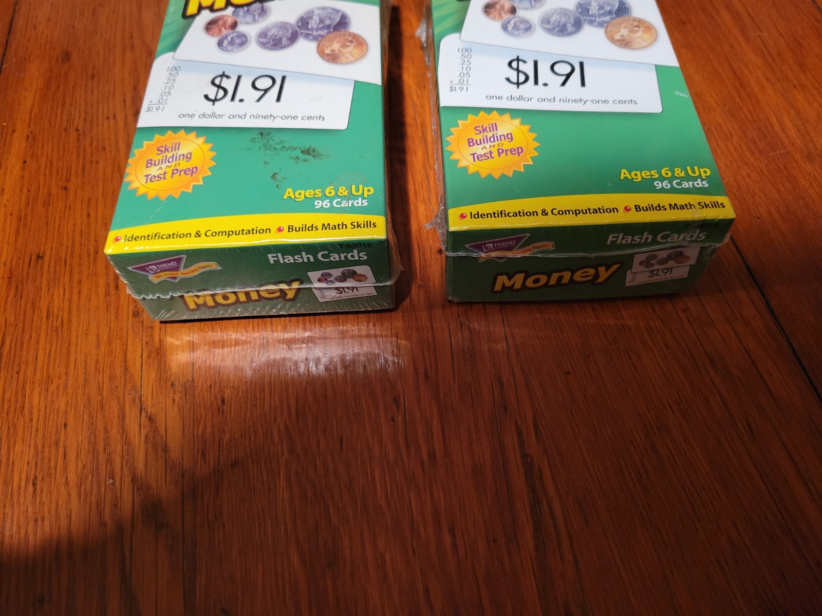 Trend Enterprises – Lot Of (2x) New Sealed Educational Money Flash Cards (NISB)