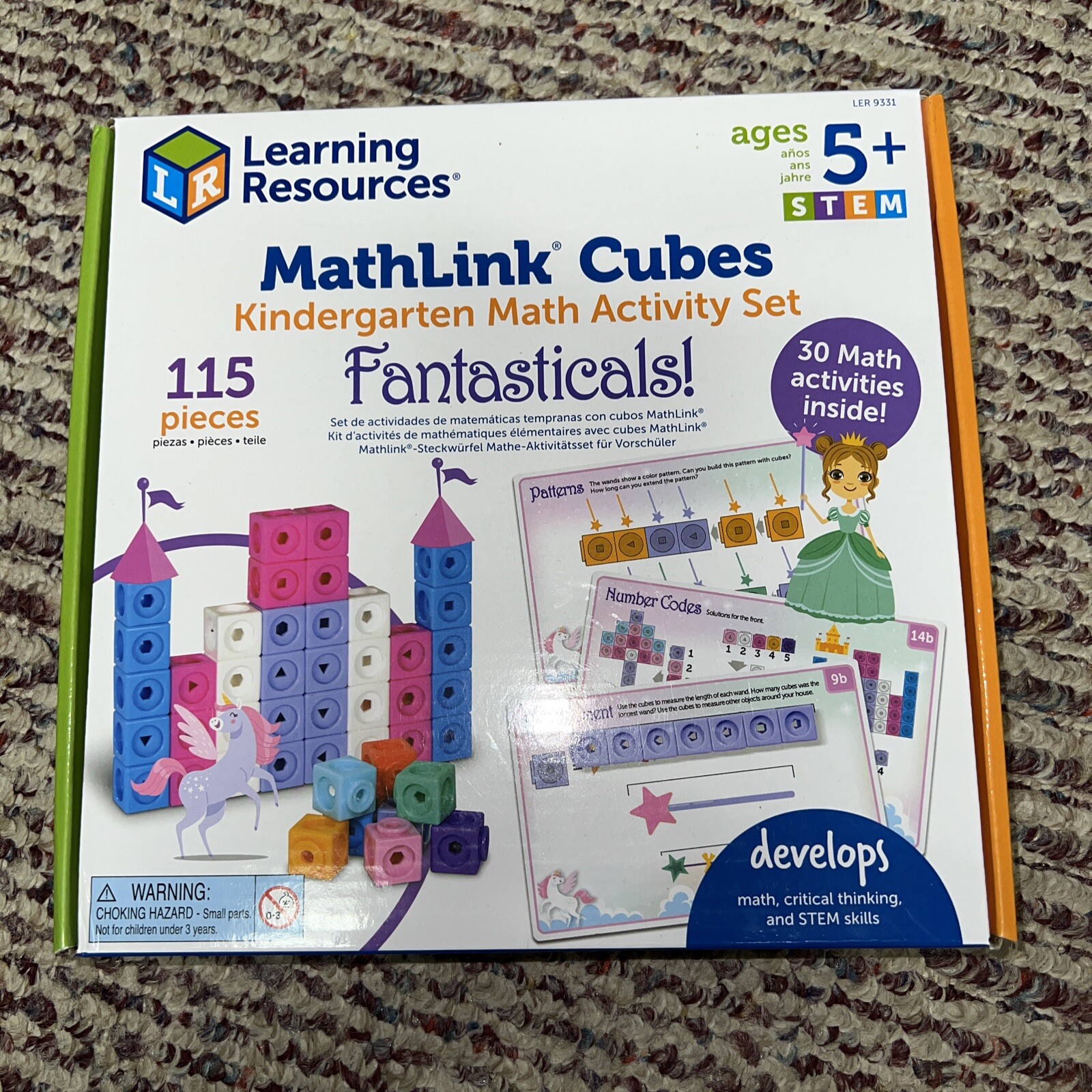 Learning Resources MathLink Cubes Kindergarten Math Activity Set: Fantasticals!