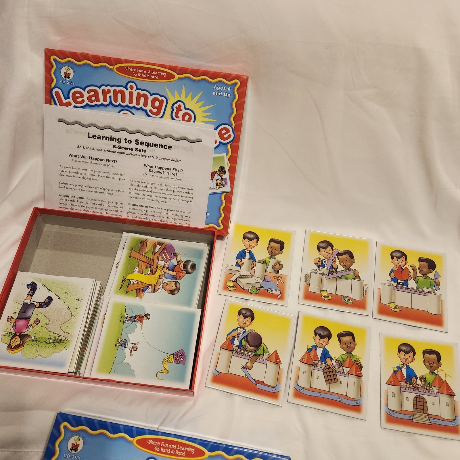 Learning To Sequence 6-Scene & 4-Scene Sets Learning Cards Set Of 2