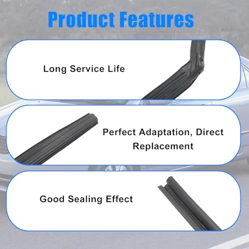 FZJDSD Front Rear Door Glass Run Channel Felt Compatible with Toyota Corolla