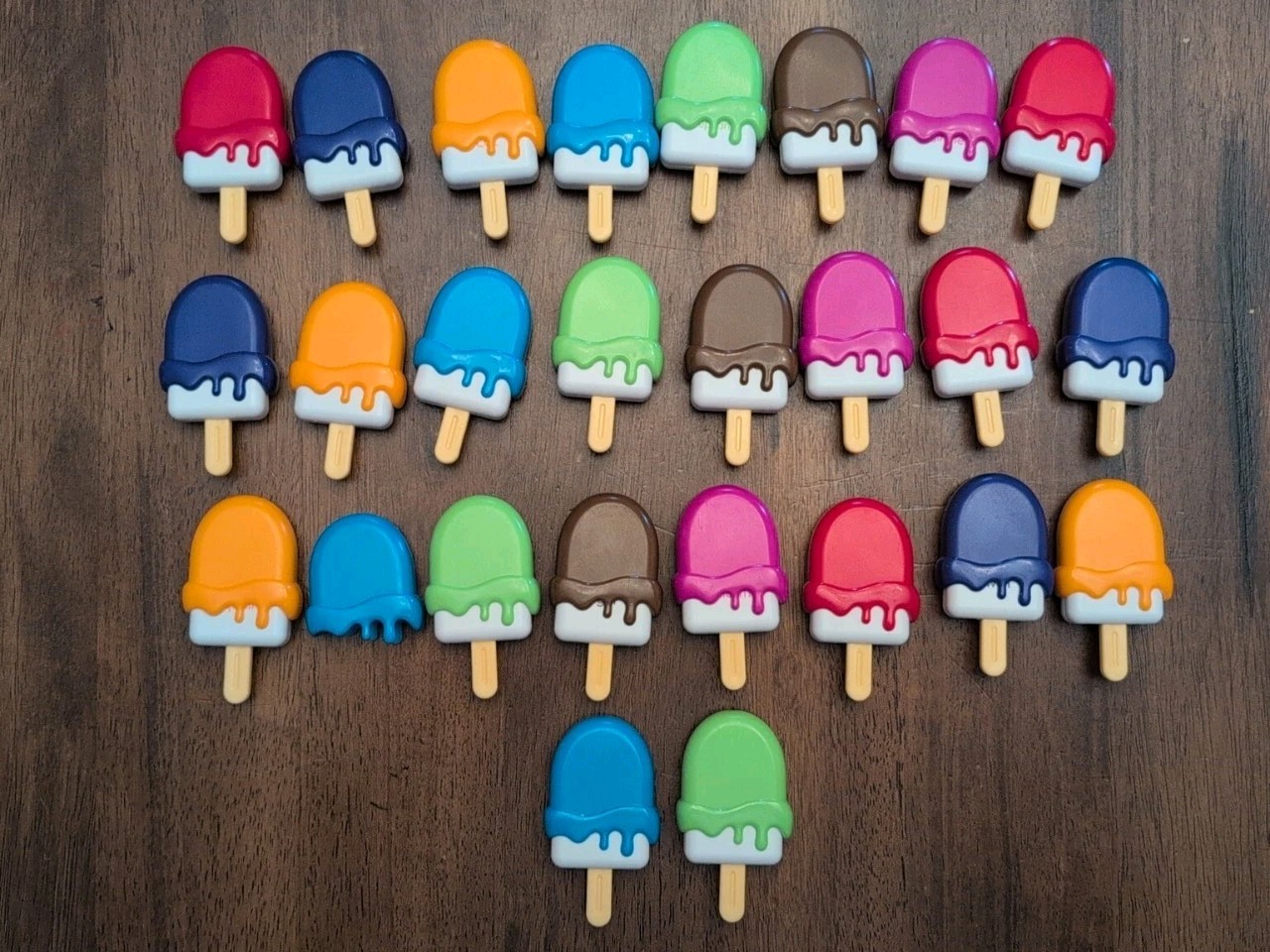 Mini Ice Cream Pops Alphabet Matching Letters & Pictures Montessori Early Learni
