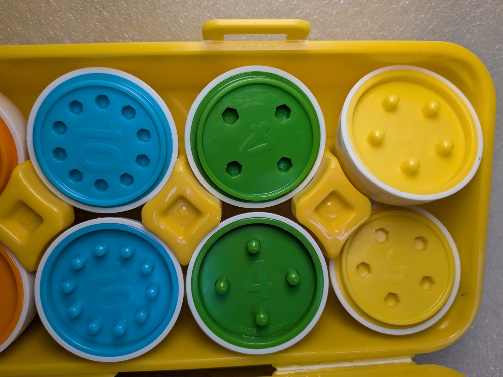 KIDZLANE Count & Match Egg Set Learning Toys Preschool Textured Complete