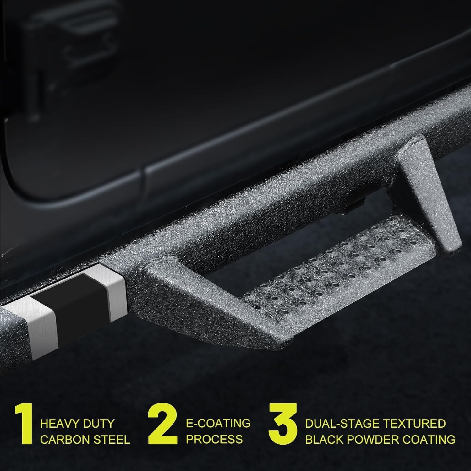 Curve Design Running Boards Compatible with Vehicle 2020-2025 Jeep Gladiator Jt