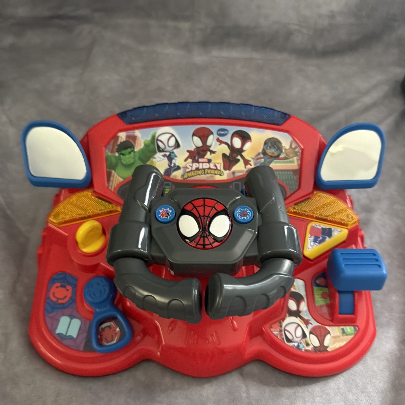 VTech Spidey & His Amazing Friends 2-in-1 Interactive Driver Educational Toy,