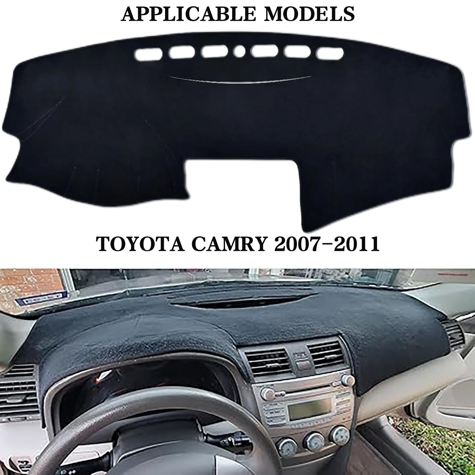 Car Dashboard Cover Dash Cover Mat Pad Accessories Fit for Toyota Camry 2007 …