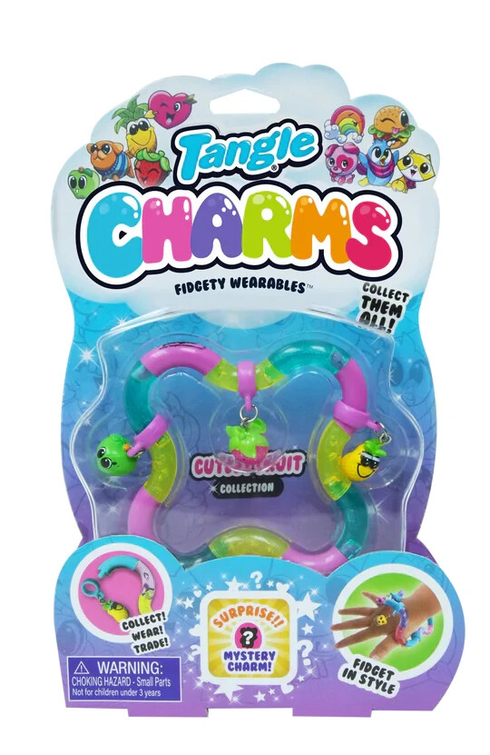 Tangle Charms Fidgety Wearables Cutesy Fruit Bracelet Style Strawberry