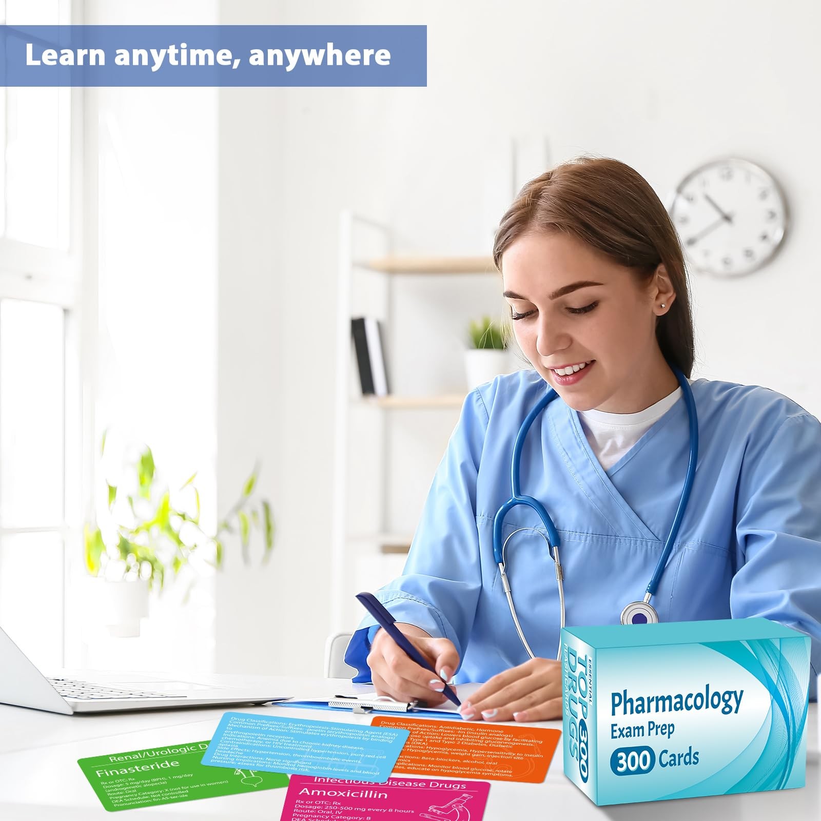 300 Pharmacology Flash Cards Nursing Students Med Essentials Flash Cards with…