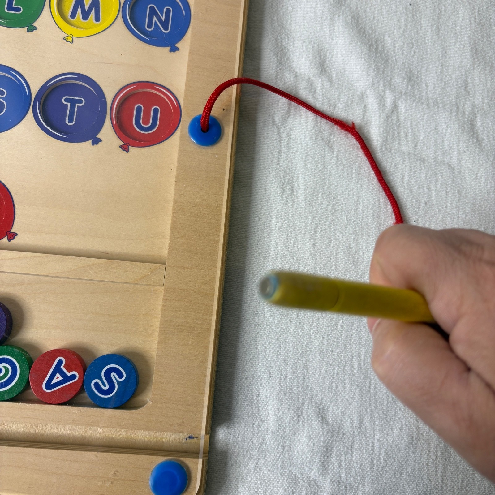 LAKESHORE LEARNING Magnetic Alphabet Maze Balloons Kindergarten Classroom STEM
