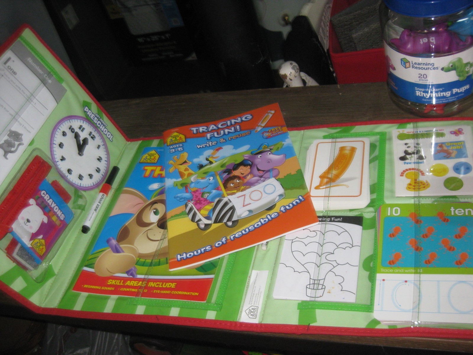 Kid O Magnatab Alphabet & Numbers Tracing Magnetic Sets Plus Xtra Learning Item