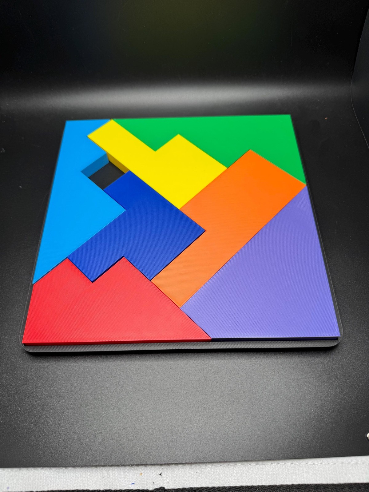 Disappearing Square Puzzle Version 3 – Vintage Modern Design, Fun Brain Teaser,