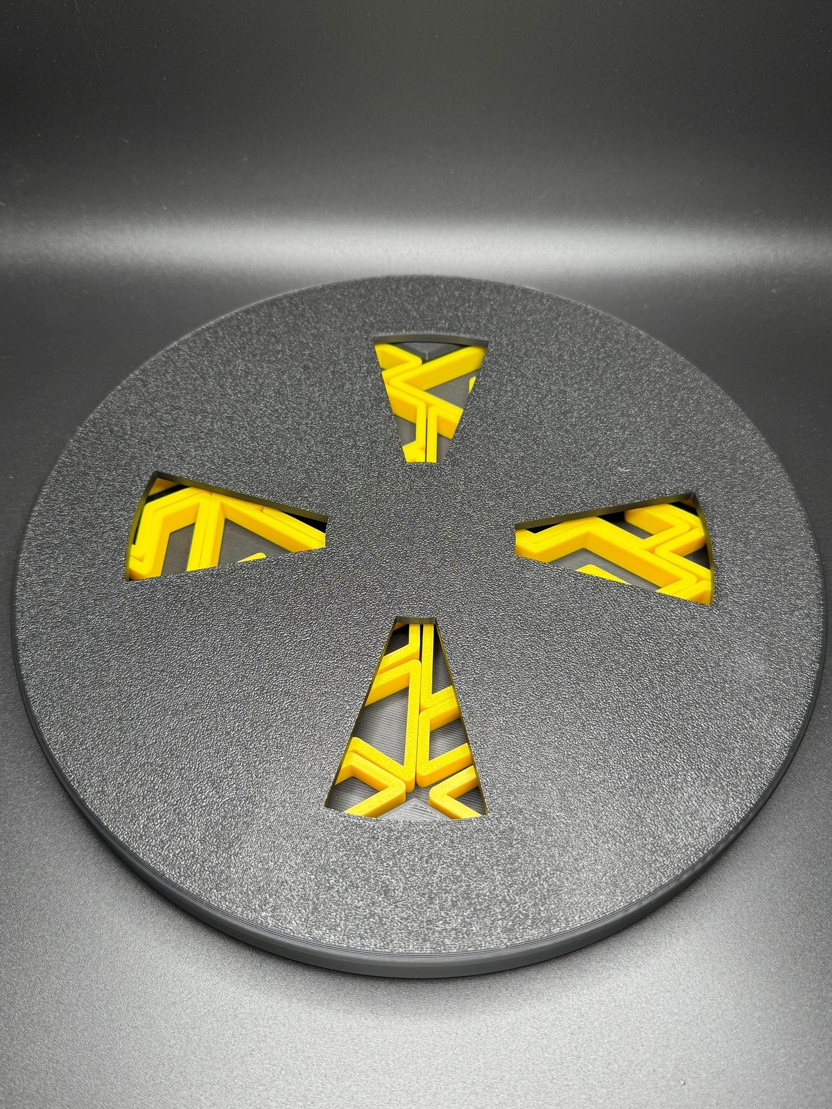 3D Printed Heptiamond Snowflake Puzzle with Box – Challenging Educational Teaser