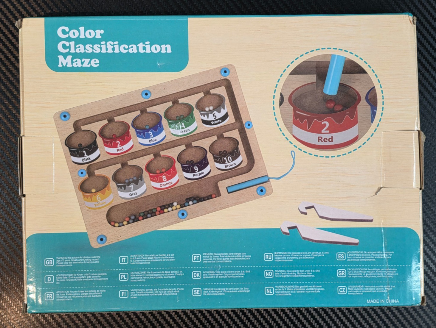 Color Classification Maze Educational Toy for Toddlers Ages 36 Months and Up